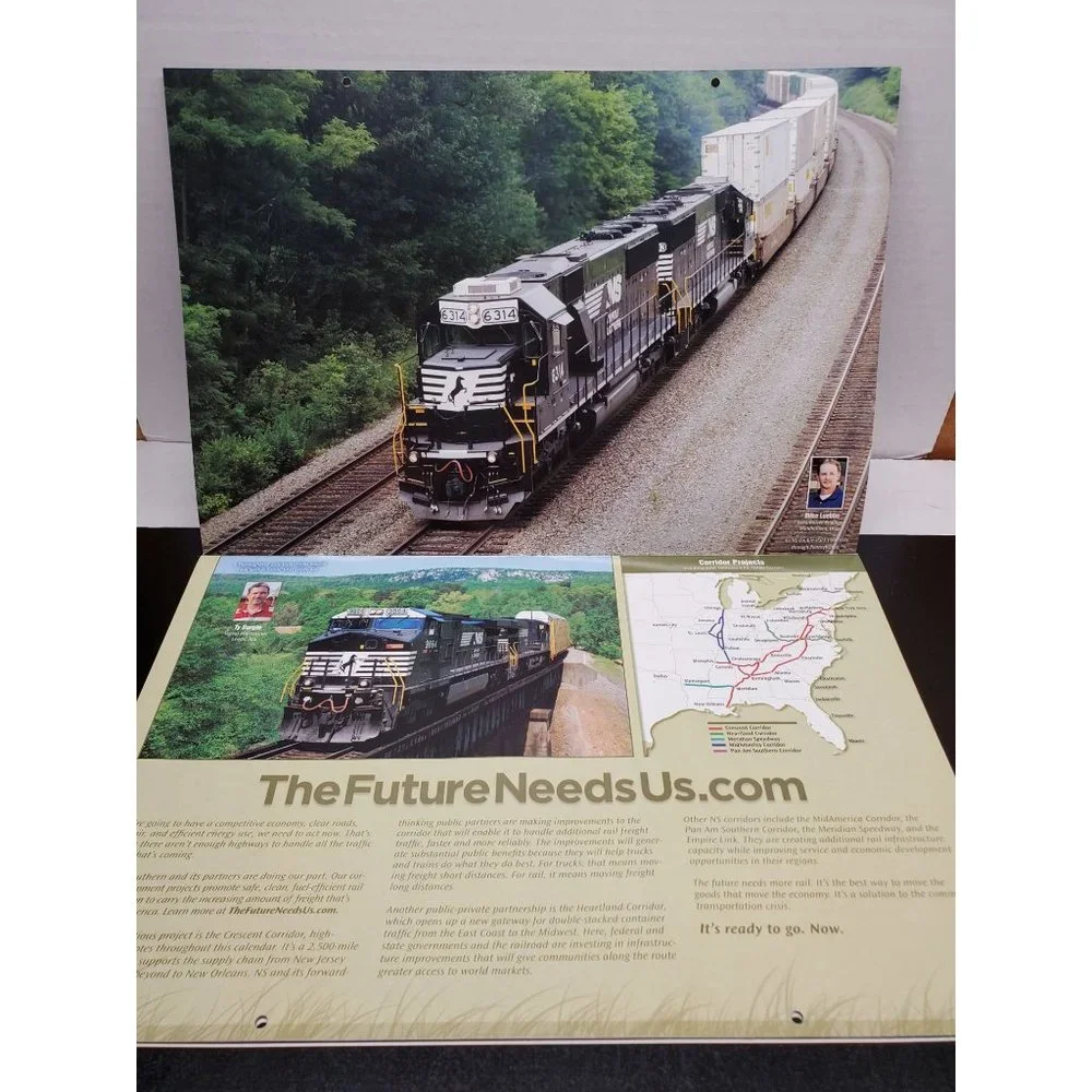 2010‎ Norfolk Southern Railroad Calendar - Oversize